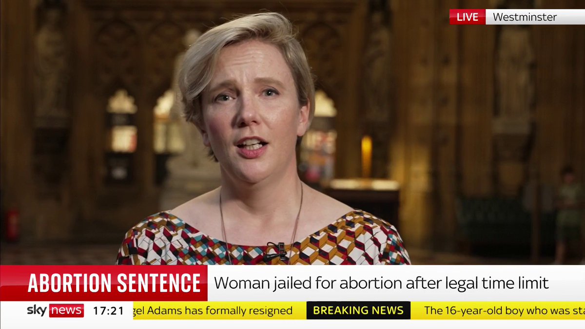 "Abortion is not a criminal matter, it's a healthcare matter". MP Stella Creasy says women's rights are "at risk", after a woman was jailed for inducing an abortion after the legal time limit. 📺 Sky 501, Virgin 602, Freeview 233 and YouTube