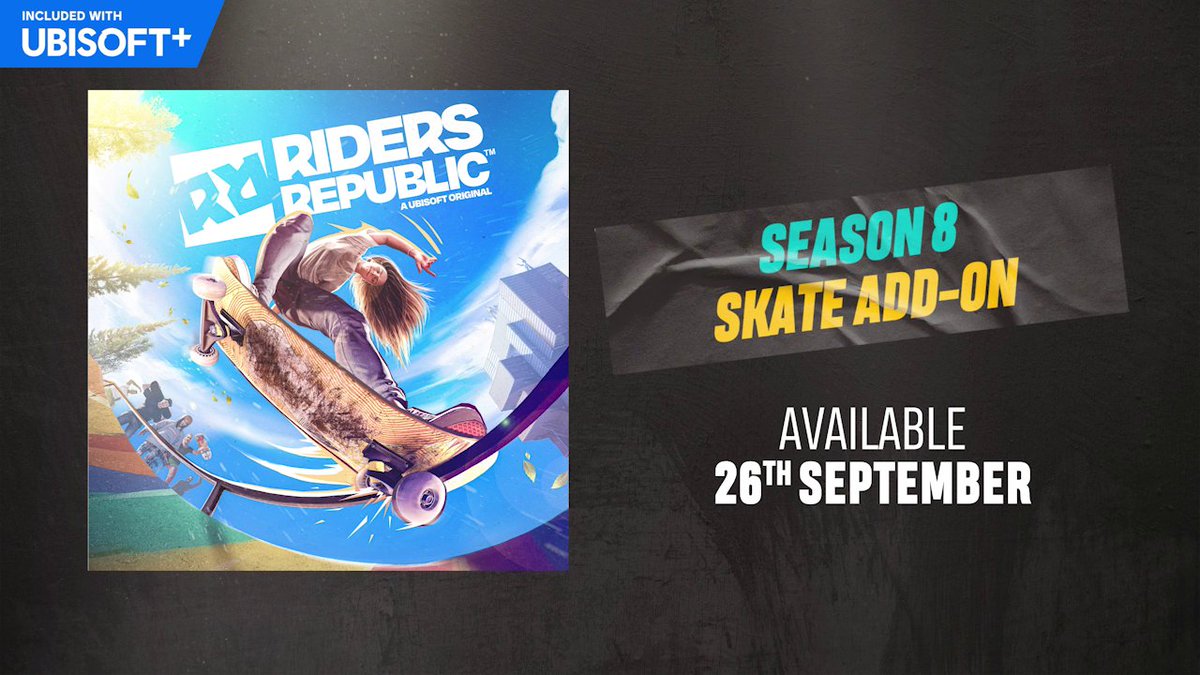 It's coming Riders! Skate is joining the Republic on September 26th. Get ready to blunt, grind and flip in a new area dedicated to our skate fans! We look forward to seeing you there 😎🛹