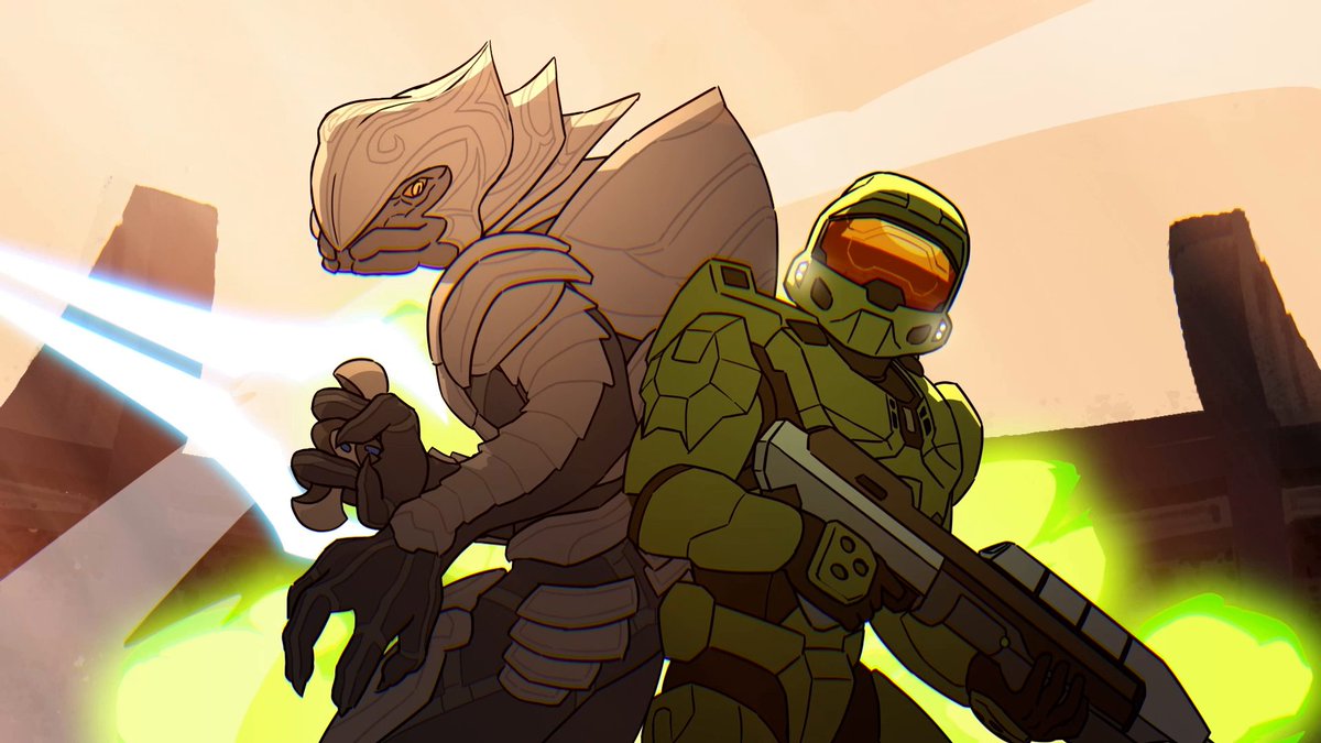 The Brawlhalla: Combat Evolved Crossover featuring The Master Chief and The Arbiter arrives July 12th! 💥
