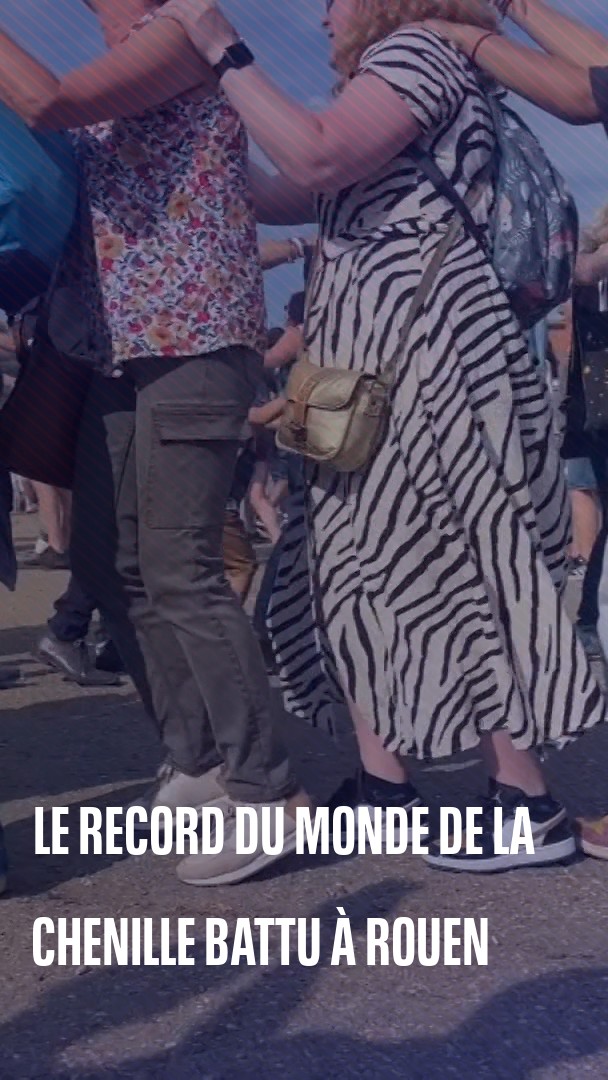 Le record du monde de la chenille battu à Rouen lors de l'Armada