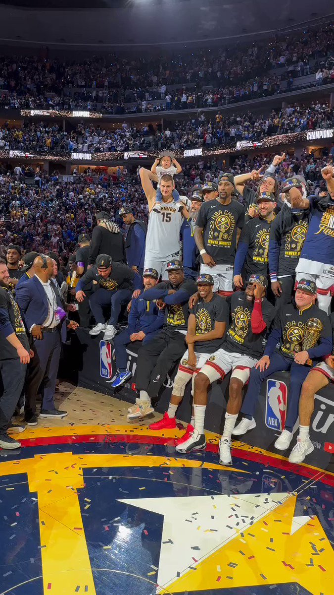 The 2022-23 NBA Champions... the Denver Nuggets! 🏆