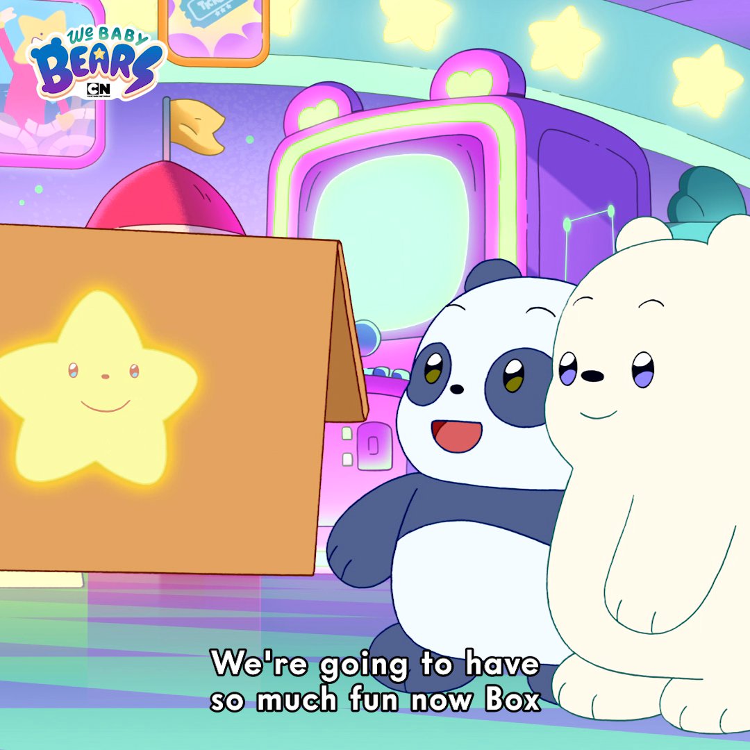 The magical box is...ALIVE!!! 📦🌟😱 NEW EPISODES of We Baby Bears air Saturdays 10a on Cartoon Network, next day on hbo max fka 🐼🐻🐻‍❄️ #CartoonNetwork #WeBabyBears #Max #NewEpisodes #Premiere #PanPan #Grizz #IceBear