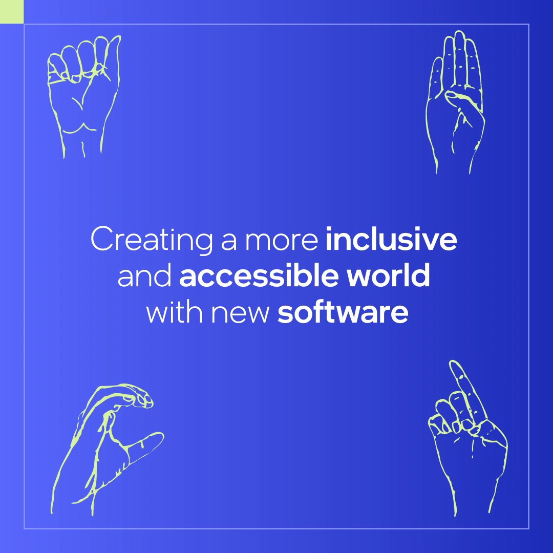 Enhanced equity, thanks to advanced #AI. Alongside OmniBridge, we've developed #software that turns ASL into English instantly. By the way, did you catch what was fingerspelled in the video?