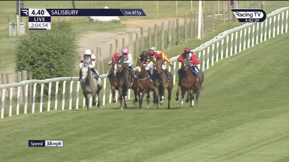 Roaring Legend gets off the mark at the sixth attempt, to win the Sixties Icon Standing At Norman Court Stud Maiden Stakes. Dan Muscutt the winning jockey &amp; James Ferguson Racing the winning trainer.