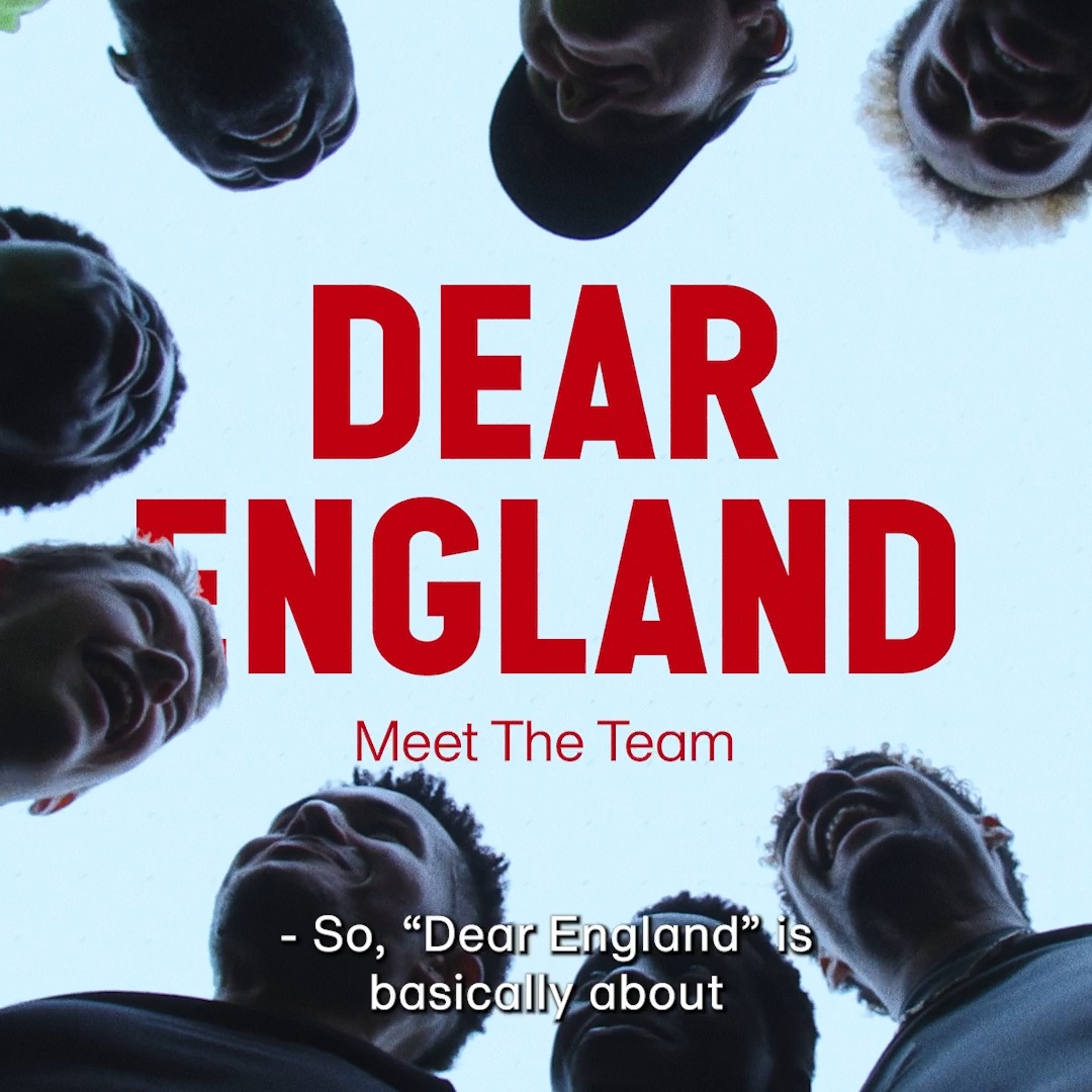 'Football provides the lens, but it's about a lot more than just that.' ⚽️ Dear England is now playing in the Olivier Theatre until 11 August.