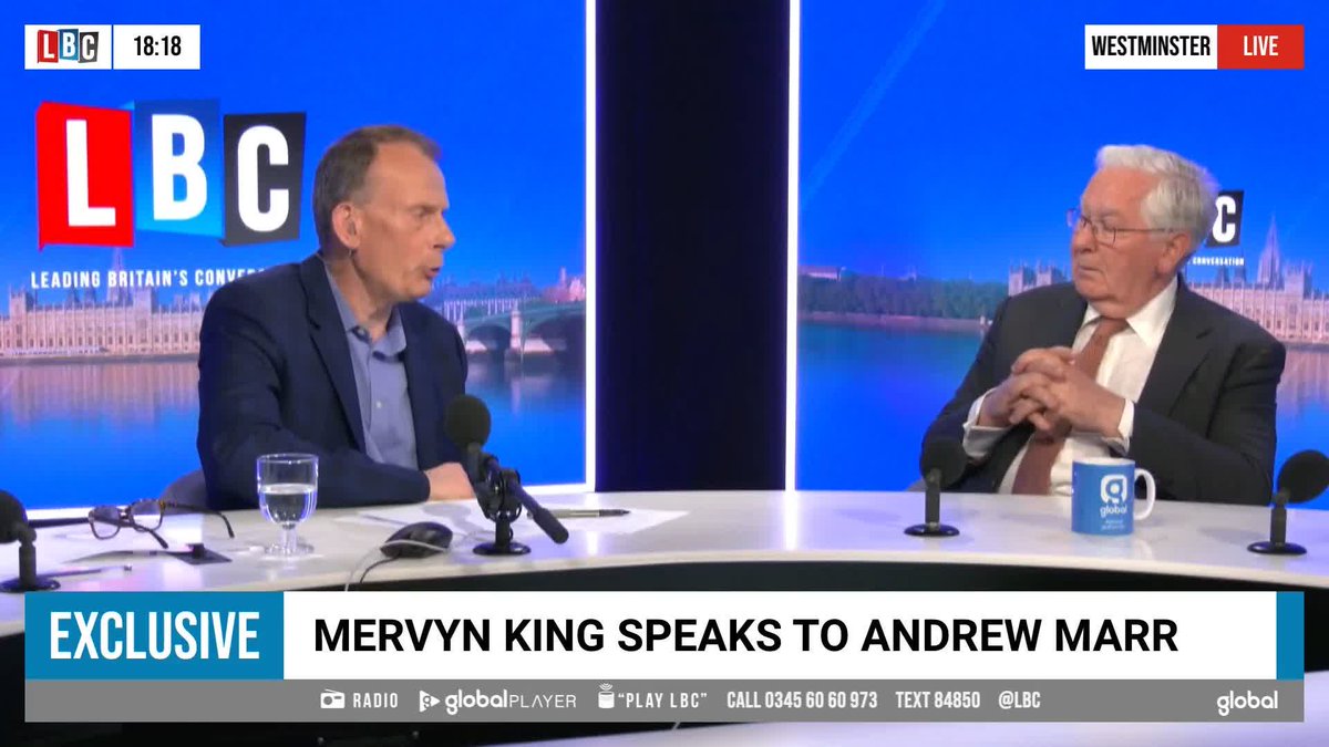 'I do think we got a bit hysterical...no one got hurt.' Former Governor of the Bank of England, Lord Mervyn King, says the economic consequences of Liz Truss' premiership 'weren't that bad, and frankly, they've gone away'. Andrew Marr