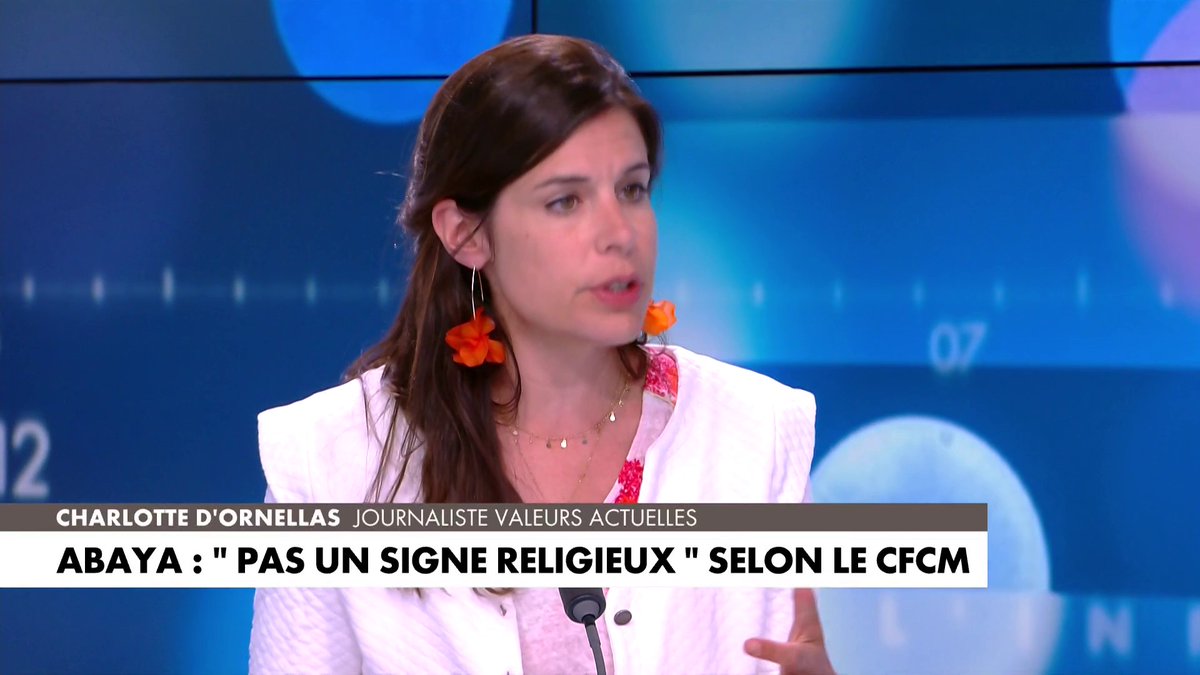 Charlotte d'Ornellas : «Islamique ou pas, l'abaya n'est pas un vêtement français», dans #Facealinfo