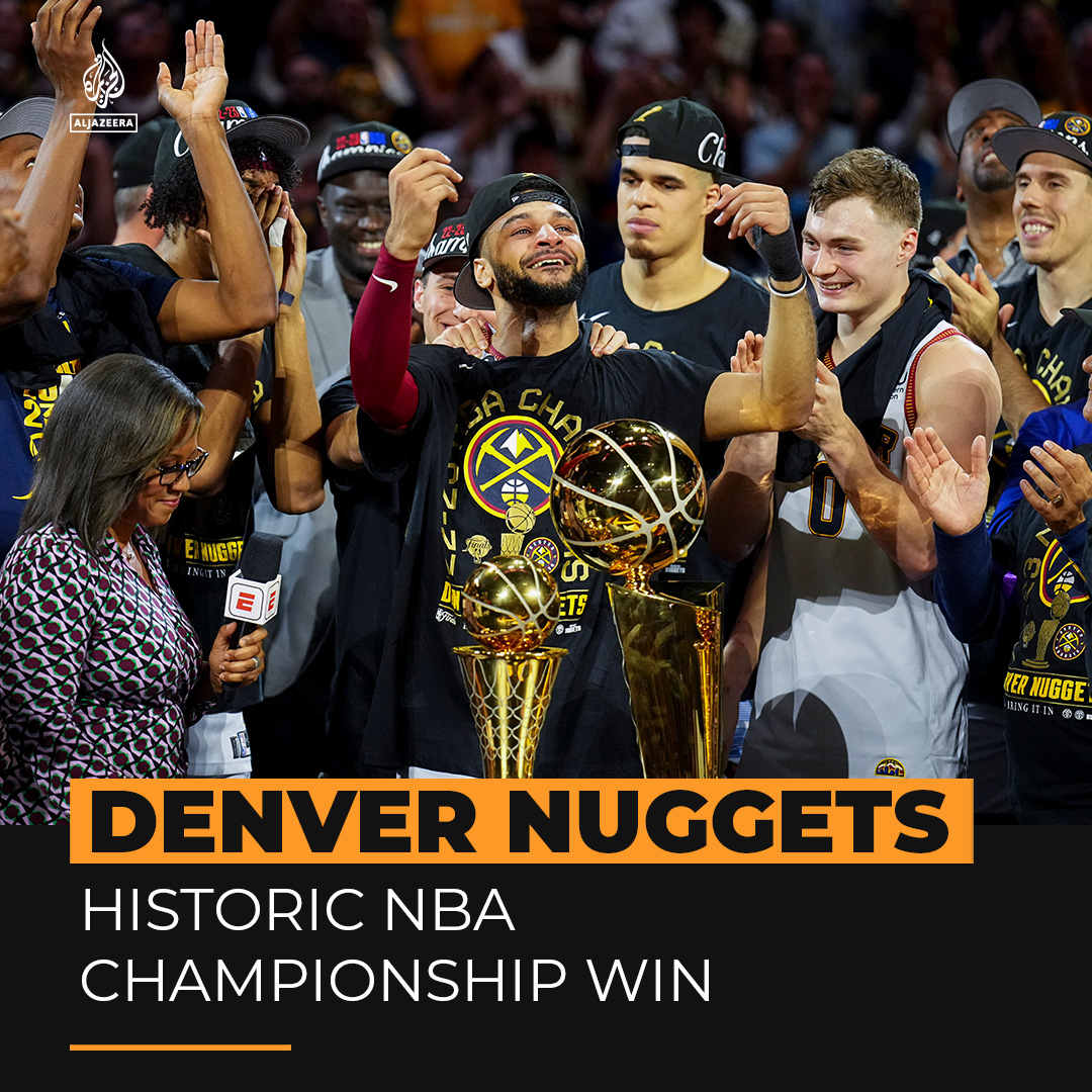 How much do you know about the Denver Nuggets? They’ve won their first ever NBA title, beating the Miami Heat 94-89 in the finals. Al Jazeera’s Rahul Pathak has a quick primer 👇 🔗: