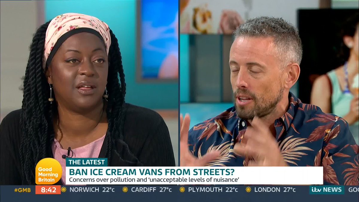 A council is planning to ban ice cream vans from some roads this summer. Not only are there concerns about pollution when engines are kept running, but the council has said ice cream vans cause 'unacceptable levels of nuisance'. Ban ice cream vans from streets?