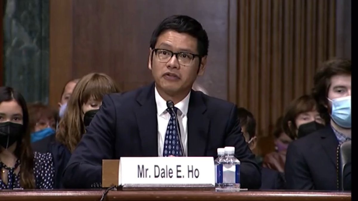 "I have sought as a voting rights lawyer for the last 10 years or so to try to ensure that every American who is eligible to vote has an opportunity to do so across the ideological spectrum." - Judicial nominee and former LDF litigator Dale E. Ho