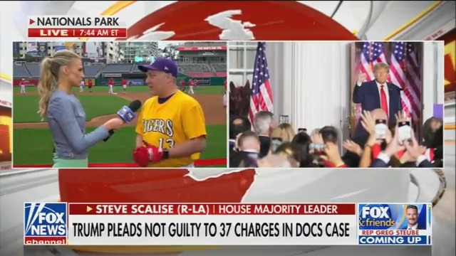 “If his name was Donald Smith, would this be happening?” — House Majority Leader Steve Scalise on Trump’s arrest in the Mar-a-Lago classified documents case