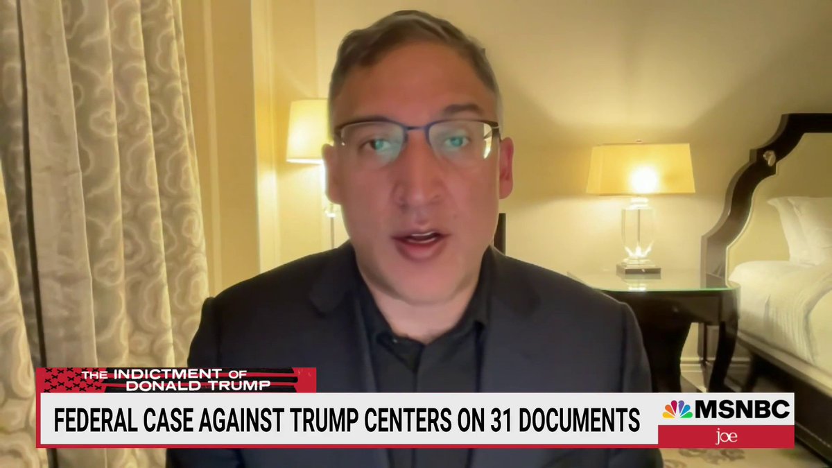 .Neal Katyal: “You can't send someone to the stand screaming about Hillary's email, or Biden's garage. Those aren't legal arguments. And you can’t start making up mind declassification powers that don't exist. Those defenses may work for Trump's base, but not in public opinion.”