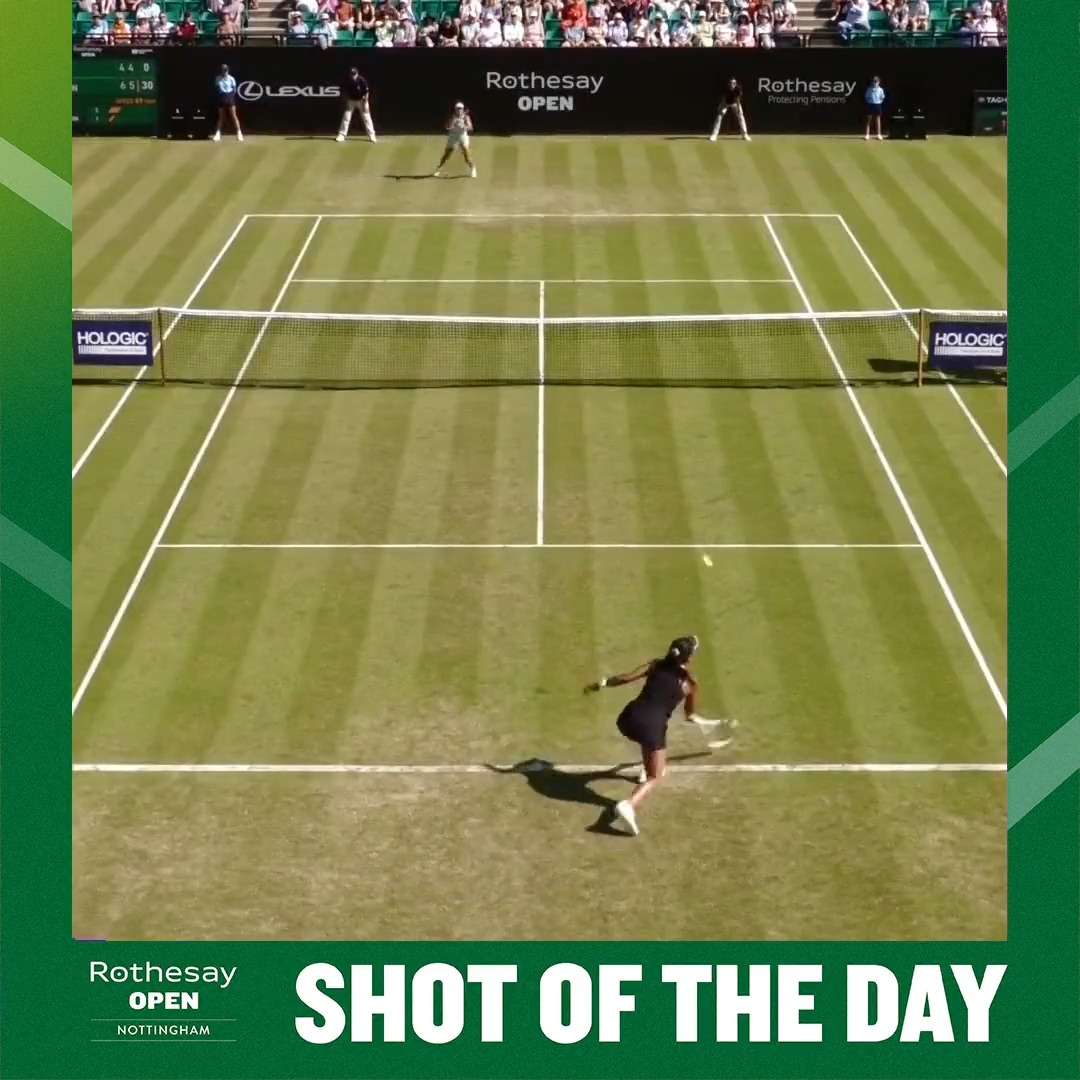𝙎𝙚𝙣𝙨𝙖𝙩𝙞𝙤𝙣𝙖𝙡 stuff 😍 Wednesday's #RothesayOpen Shot of the Day, courtesy of Heather Watson 👏
