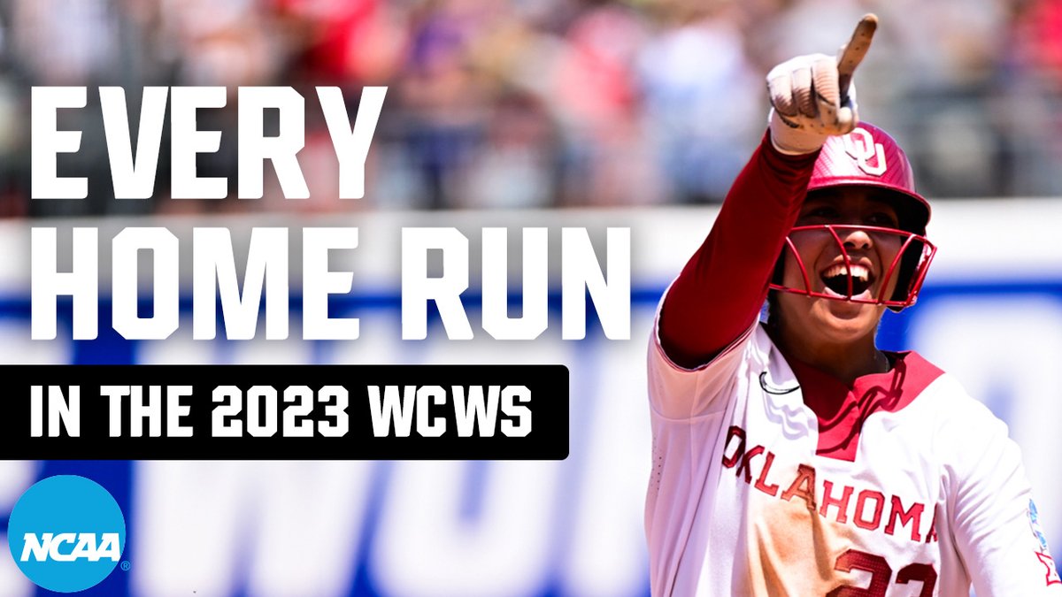 Hear the bat crack on ALL 19 home runs from the 2023 #WCWS 💣