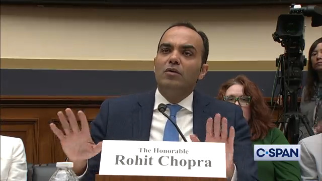 .Congressman Dan Meuser: "I talk to a lot of banks...and they're really not happy with your agency." @CFPB Director @chopracfpb: "Just to be clear, the clientele of the CFPB is not banks. The clientele is the public."