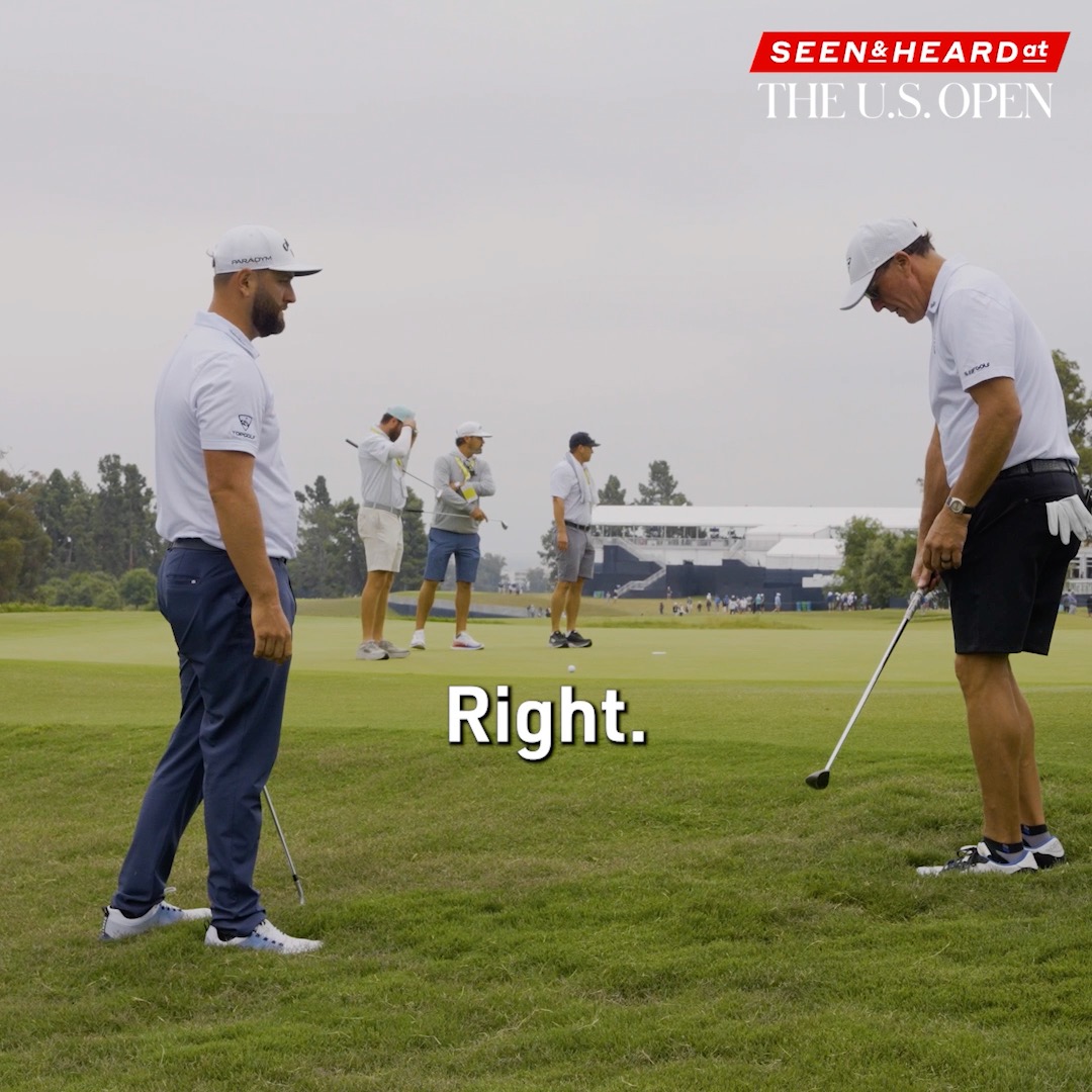 Watched this from about 10ft away and was comforted that Phil’s lesson kinda broke Jon Rahm’s brain as much as it did mine.