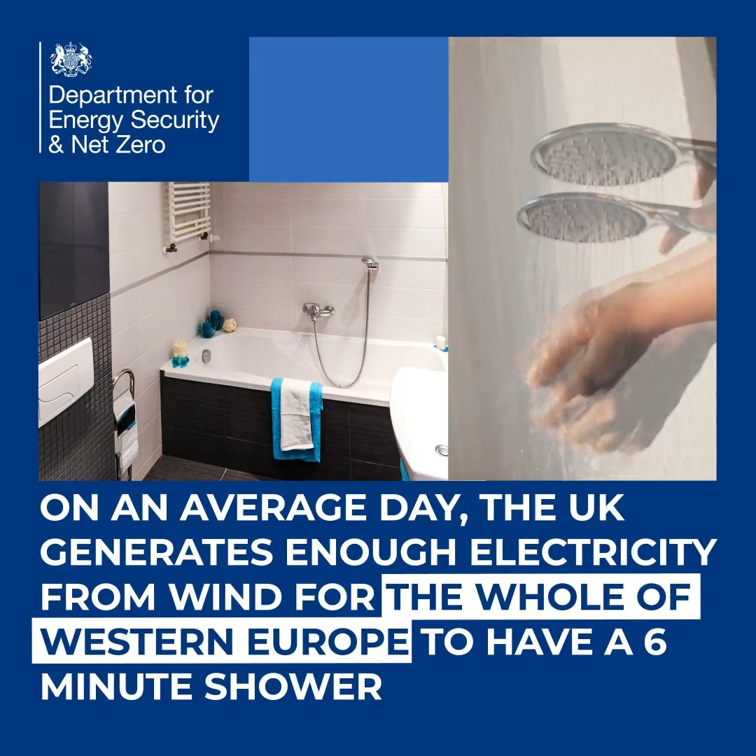 It's #GlobalWindDay! Did you know that in 2022, wind turbines generated nearly a quarter of GB's electricity? Check out more facts about the UK's world-leading record on wind power that will blow you away👇💨 #TechWeek #LTW2023