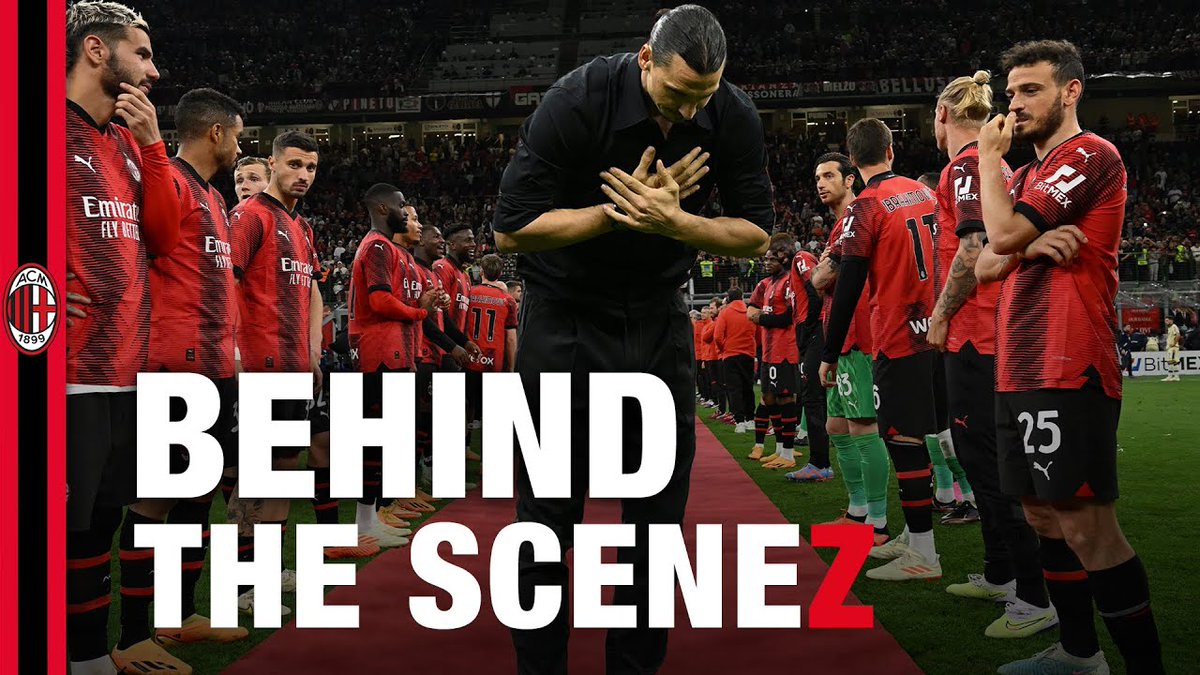 🎥 Zlatan Ibrahimović: the 𝙪𝙣𝙨𝙚𝙚𝙣 from his goodbye 👀 #SempreMilan