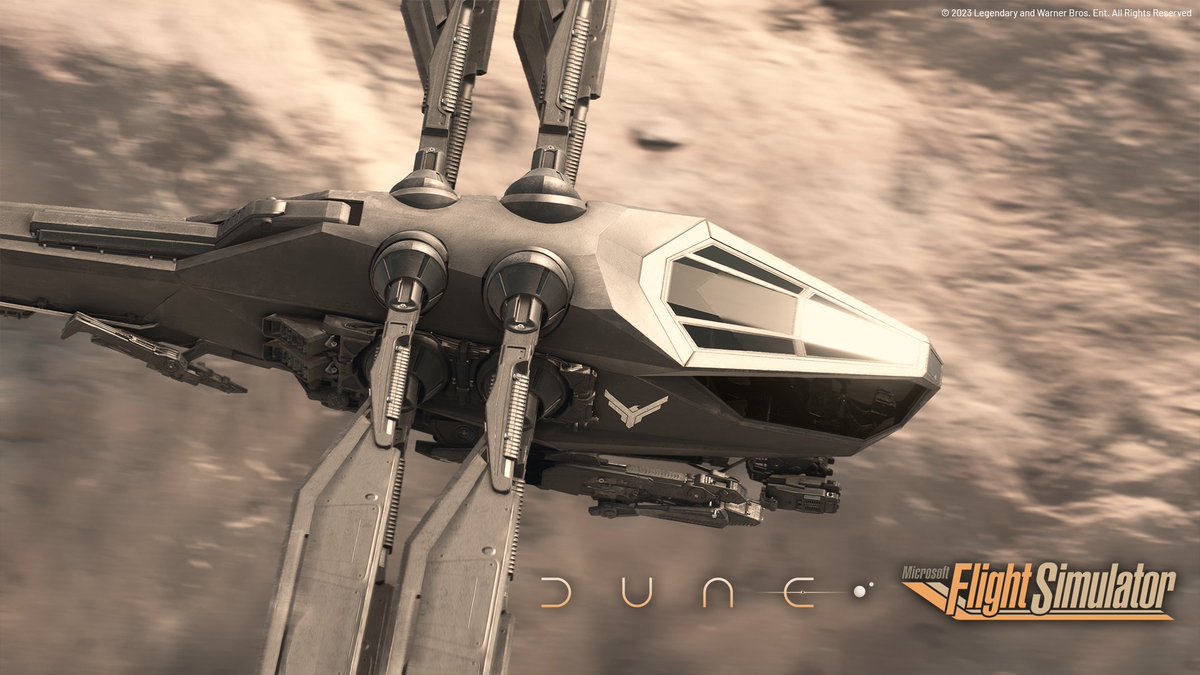 Taking to the skies...and beyond Starting Nov 3, play the Dune Expansion of Microsoft Flight Simulator with Xbox Game Pass and see DUNE only in theaters | #XboxShowcase #DunePartTwo