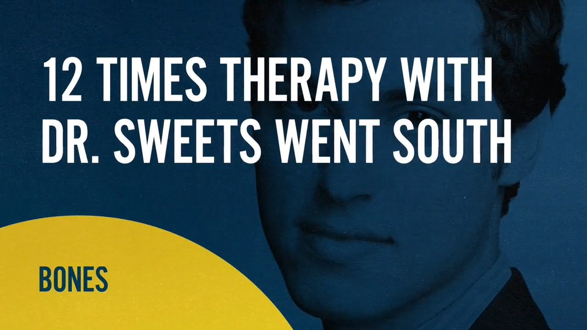 This Sunday it’s all the SWEET-EST episodes of Bones on COZI TV. A 9-hour marathon highlighting Sweets’ efforts to engage Bones and Booth in his counseling. Here’s 12 times those sessions went south! Enjoy then tune in for SUNDAY SESSION WITH SWEETS all day starting at 11AM/10C.