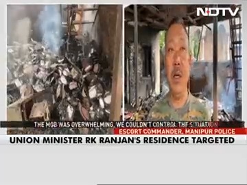 Union Minister's House Set On Fire By Thousand-Strong Mob In Manipur Read here: