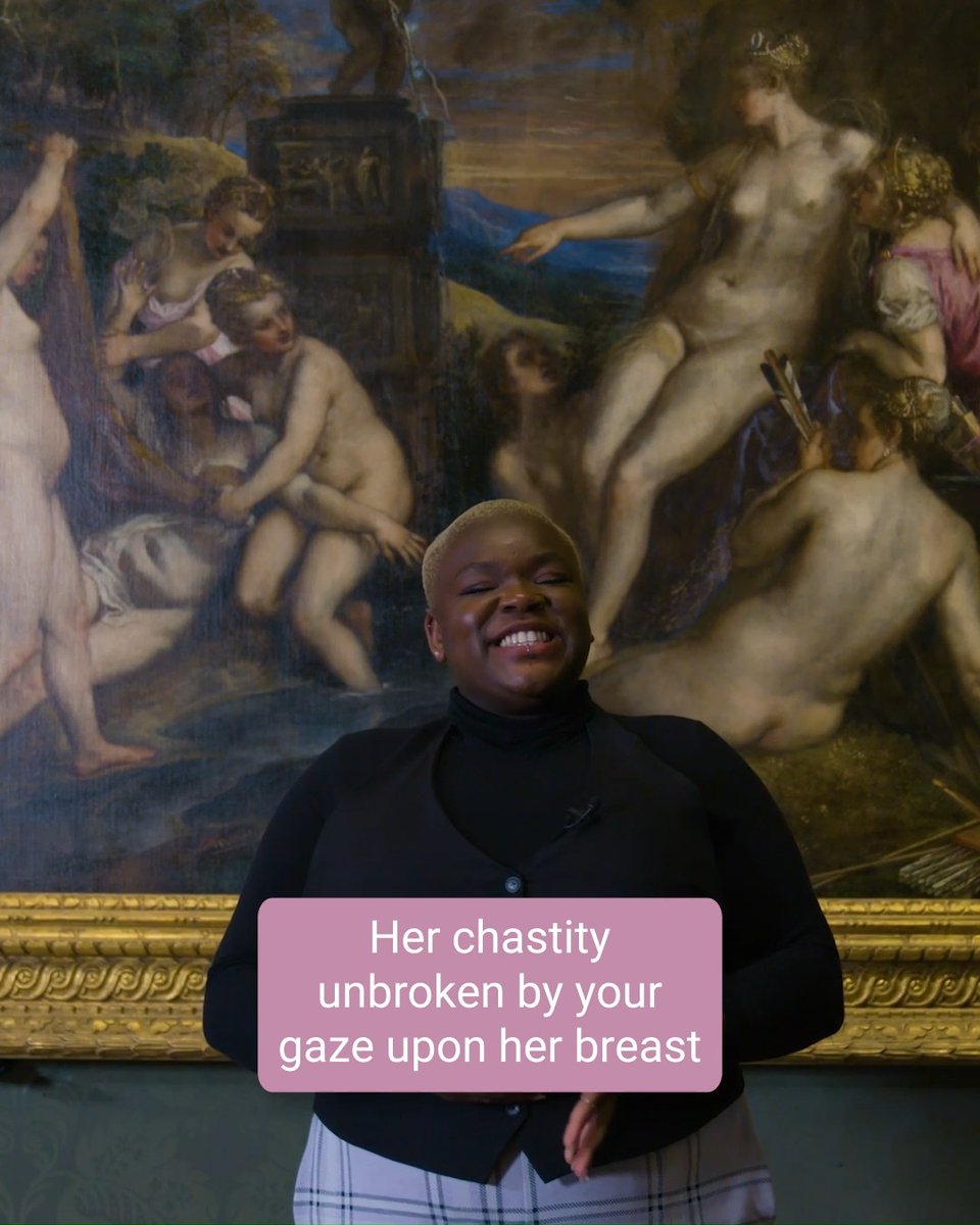 'For Philip II, King of Spain' 👑 Join MazHedgehog.bsky.social as they perform a new poem responding to Titian's 'Diana and Callisto', and discusses the complex relationship between artists and their patrons. Watch the full discussion here: