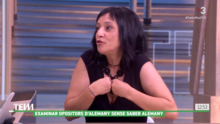 🔴 Examinar opositors d’alemany sense saber alemany. “Els quatre tribunals de l’Escola Oficial d’Idiomes estan compostos per funcionaris que no dominen l’idioma que s’està avaluant”, Iolanda Segura, portaveu d’USTEC-STEs #TotEsMouTV3 ▶