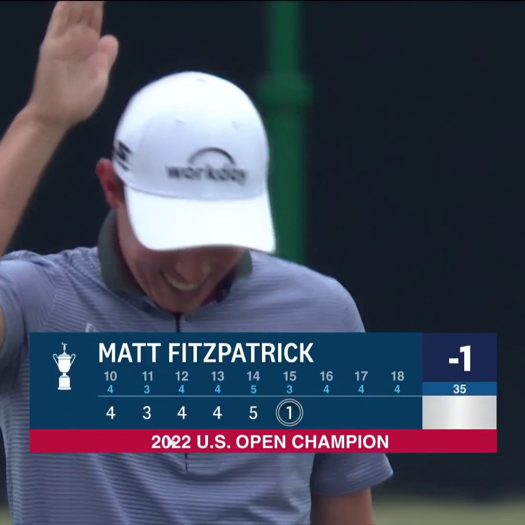 FIRST ACE OF HIS CAREER 🔥 Matt Fitzpatrick cards the third hole-in-one of the week on No. 15 U.S. Open.
