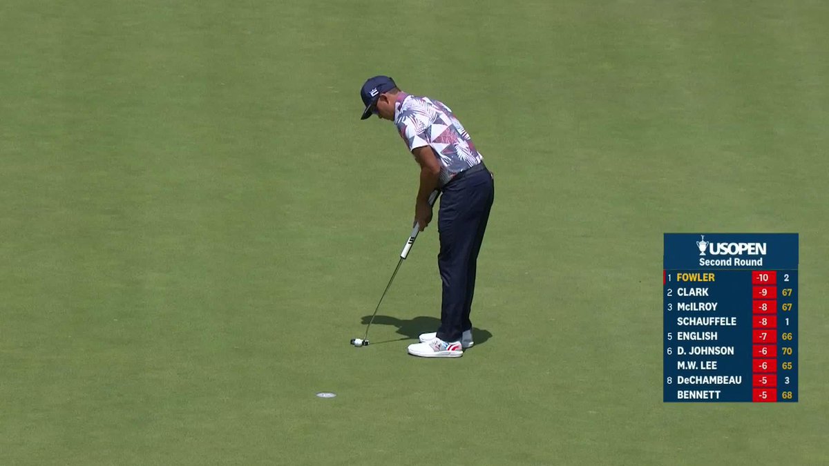 Make that three straight birdies.