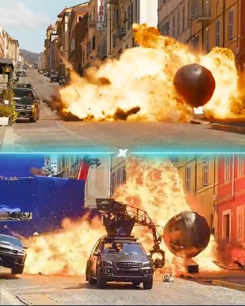 #ワイスピ撮影の裏側📽️ ローマの街を転がる鉄球💣 あのシーンはどこまでホンモノ❓ なんとここまでホンモノ‼ ❝ガチンコ勝負❞が #ワイスピ の流儀❤️🔥 『ワイルド・スピード/ファイヤーブースト』大ヒット上映中🔥