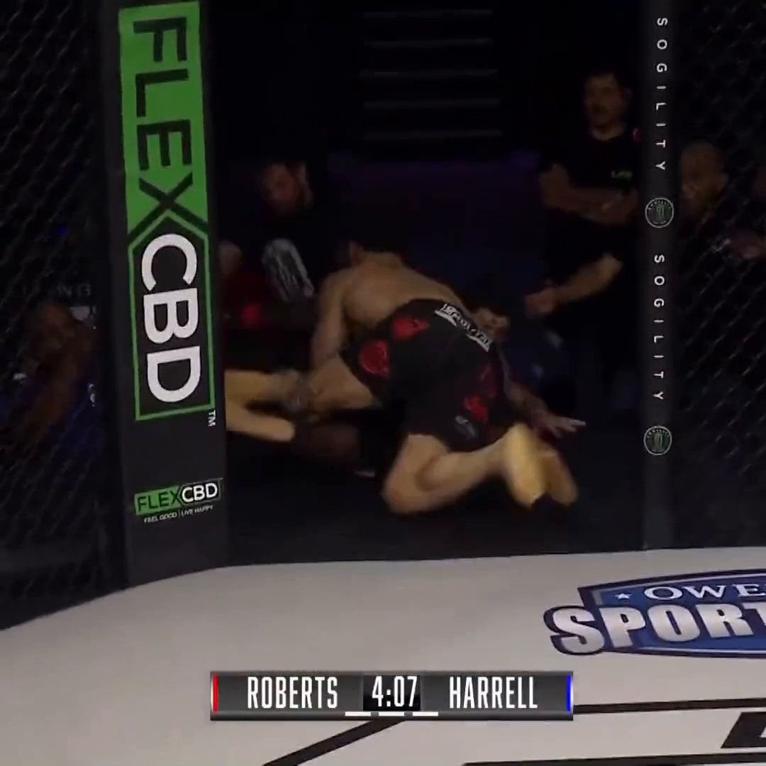 Right through the cage door 😳 #LFA160 (via UFC FIGHT PASS)