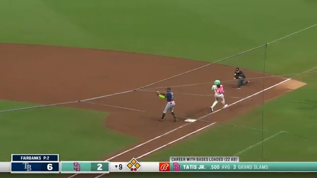 The Rays hold on for the win after Tatís rolled into a game ending 6-4-3 double play (via Tampa Bay Rays)