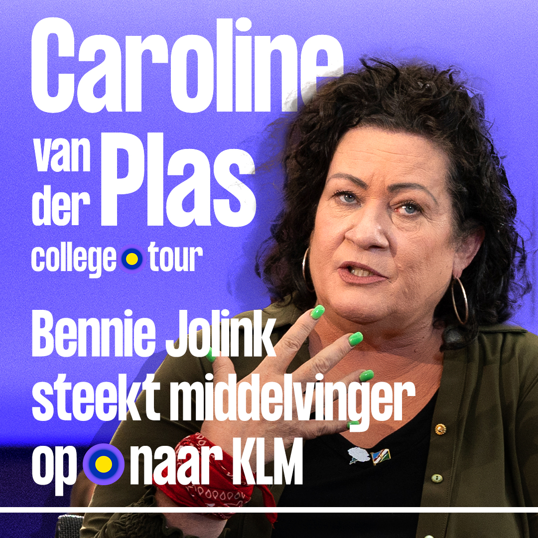 Als het aan Bennie Jolink ligt moeten vervuilende bedrijven waaronder #KLM &amp; Tata Steel weg uit Nederland. Caroline van der Plas heeft een iets genuanceerdere mening. Hoe loopt dit af? 👀👇 📺 #CollegeTour met Caroline van der Plas 🗓 Zondag 18 juni om 20.20 uur op NPO 2 bij KRO-NCRV