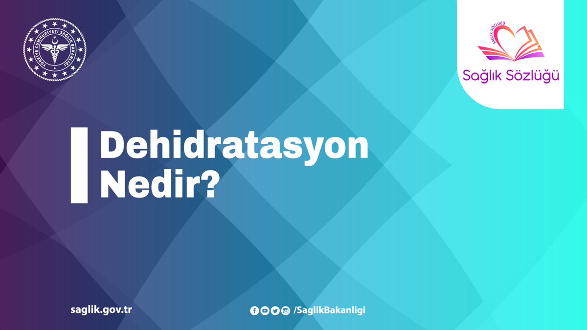 📹 Dehidratasyon Nedir? #SağlıkSözlüğü