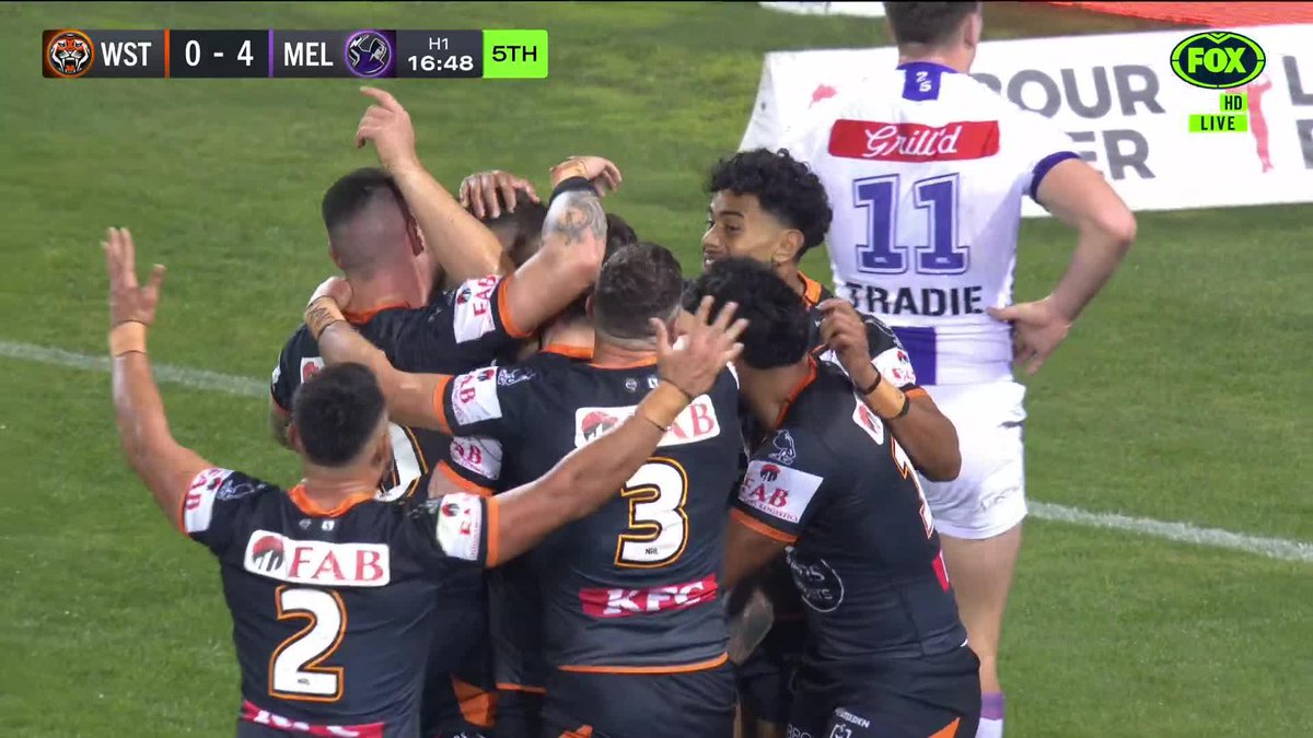 OH. MY. GOSH. ALEX TWAL FINALLY GETS HIS FIRST NRL TRY!!! 🤯🤯🤯 📺 Watch #NRLTigersStorm on ch.502 or stream on Kayo: ✍️ BLOG 🔢 MATCH CENTRE