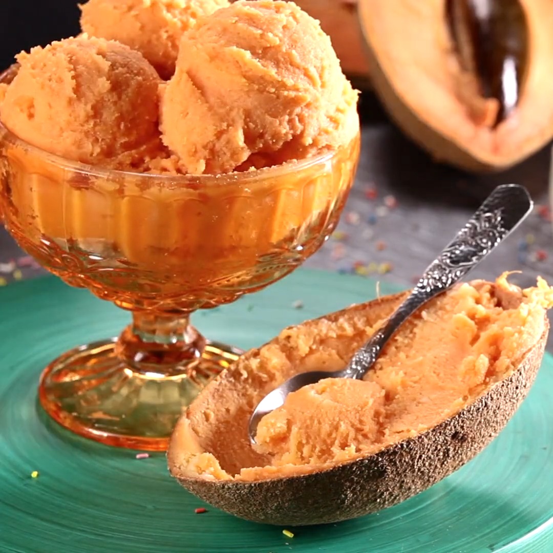 ¡Este helado de mamey te hará olvidarte del calor! Receta 👉