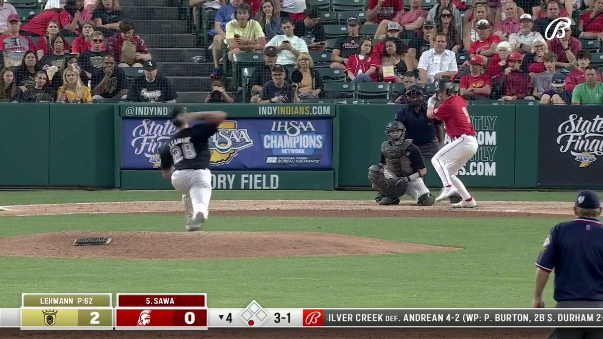 Cooper Hums makes the spectacular diving catch! TV: Bally Sports Indiana Stream: Bally Sports app IHSAA | #IHSAA