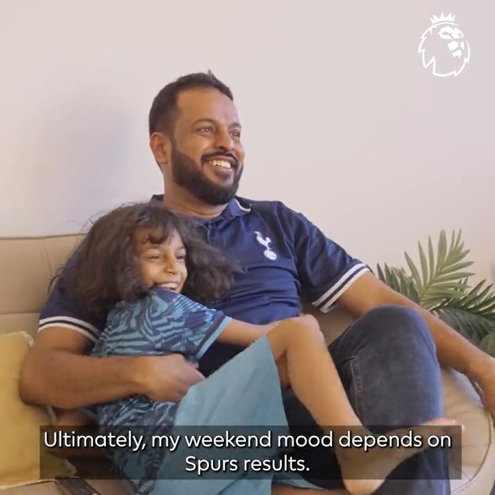 "Spurs have a family like importance in my life. I’ve been married for 12 years but my relationship with Spurs has been longer" Faizal has been a lifelong Tottenham Hotspur fan and his love for the club is now embraced by his daughters too 🤍 #FathersDay