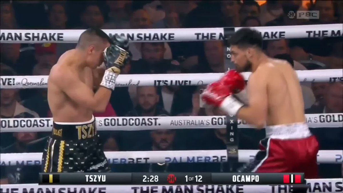 STATEMENT. MADE. Tim Tszyu dominates Carlos Ocampo with a thunderous first-round knockout 😱 #TszyuOcampo