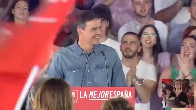 Tengo más fuerza que nunca, más ganas que nunca, de ganar las elecciones. Porque este viaje no acaba aquí, no se lo merece la mayoría social de este país. Por los trabajadores, los jóvenes, las mujeres, las familias. Vamos a seguir luchando y garantizando #LaMejorEspaña.