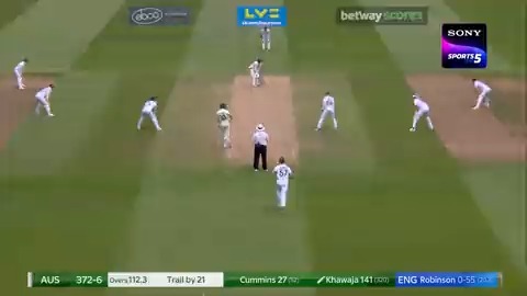 The dismissal of Usman Khawaja. A great tactical move to get the well settled Khawaja.