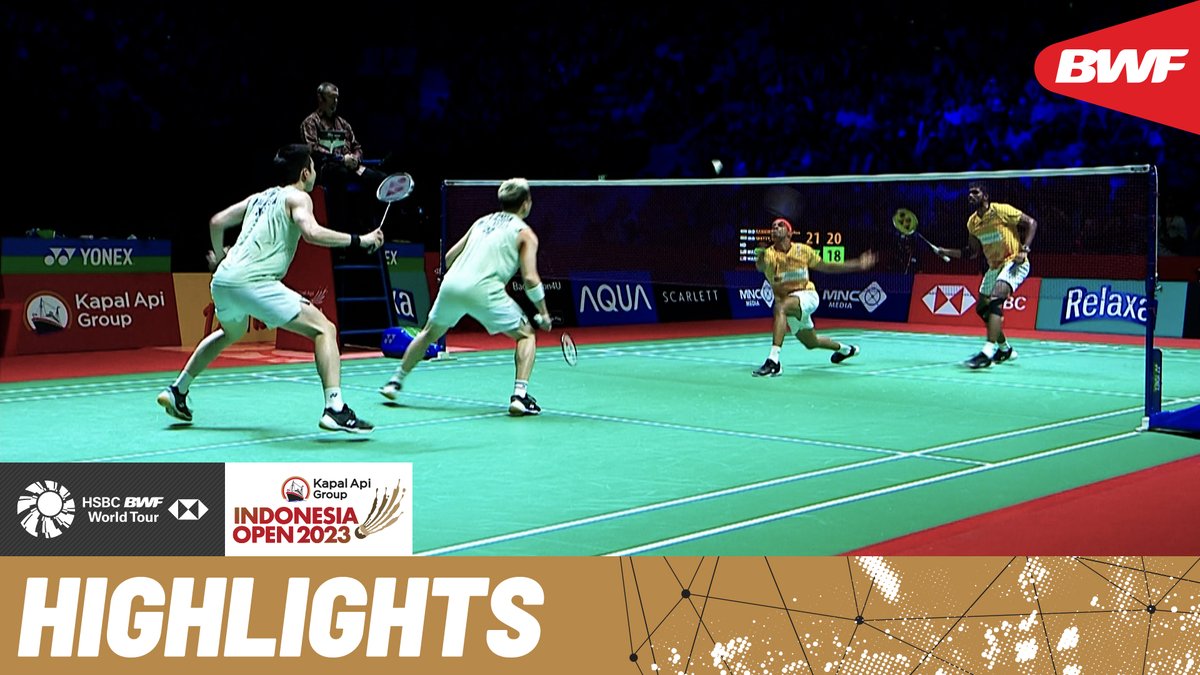 Rankireddy/Shetty 🇮🇳 go up against world champions Chia/Soh 🇲🇾. #BWFWorldTour #IndonesiaOpen2023
