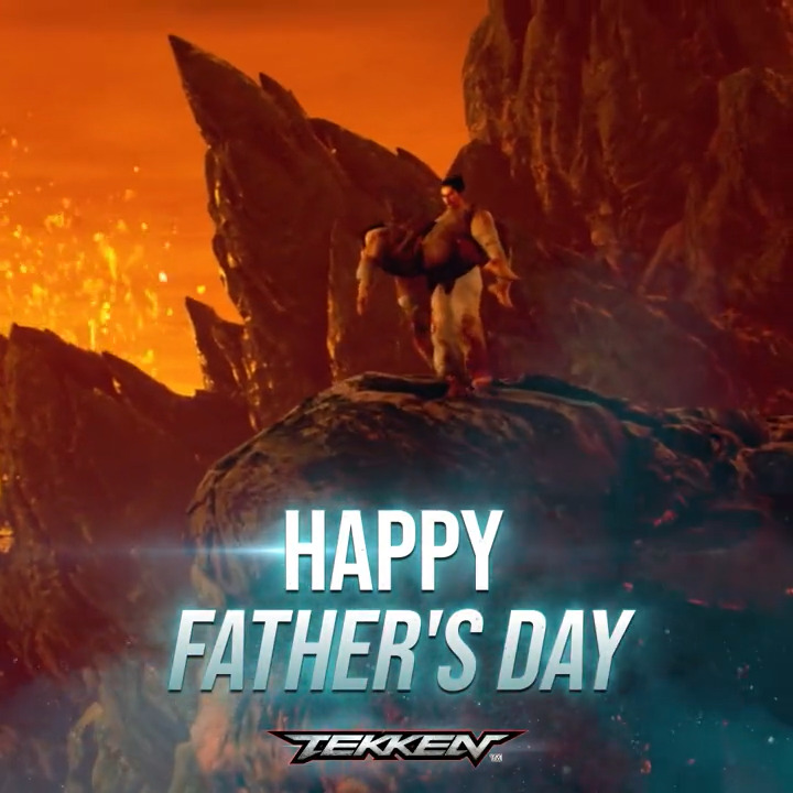 Today's perfect to spend quality time with your family. Happy Father's Day from #TEKKEN!