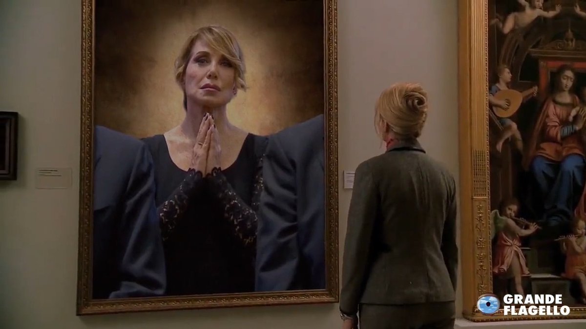 Ho rifatto la scena dei Soprano al museo con il quadro del momento. Buona visione ✨