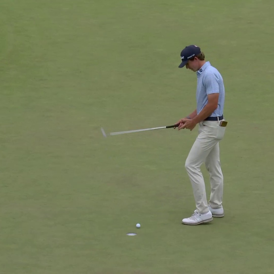 How does that even happen? 😦 Just cruel for Gordon Sargent on the 18th. 📺: NBC Entertainment &amp; Peacock | #USOpen