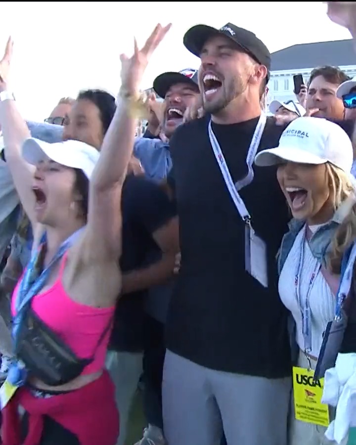 All the emotions ❤️ Wyndham Clark’s family couldn’t be more proud of him @USOpenGolf.