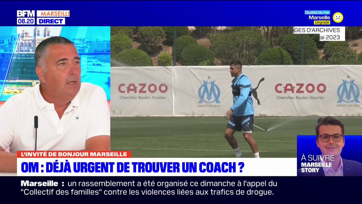 Jacques Bayle (Bayle jacques), consultant OM Maritima, souhaite que le prochain entraîneur de l'OM "parle français dans le vestiaire" et plaide pour "Julien Stéphan"