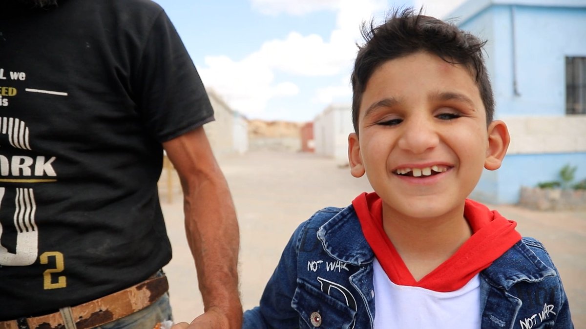 How a blind, 9-year-old boy changed the lives of 100 families in northwest Syria
