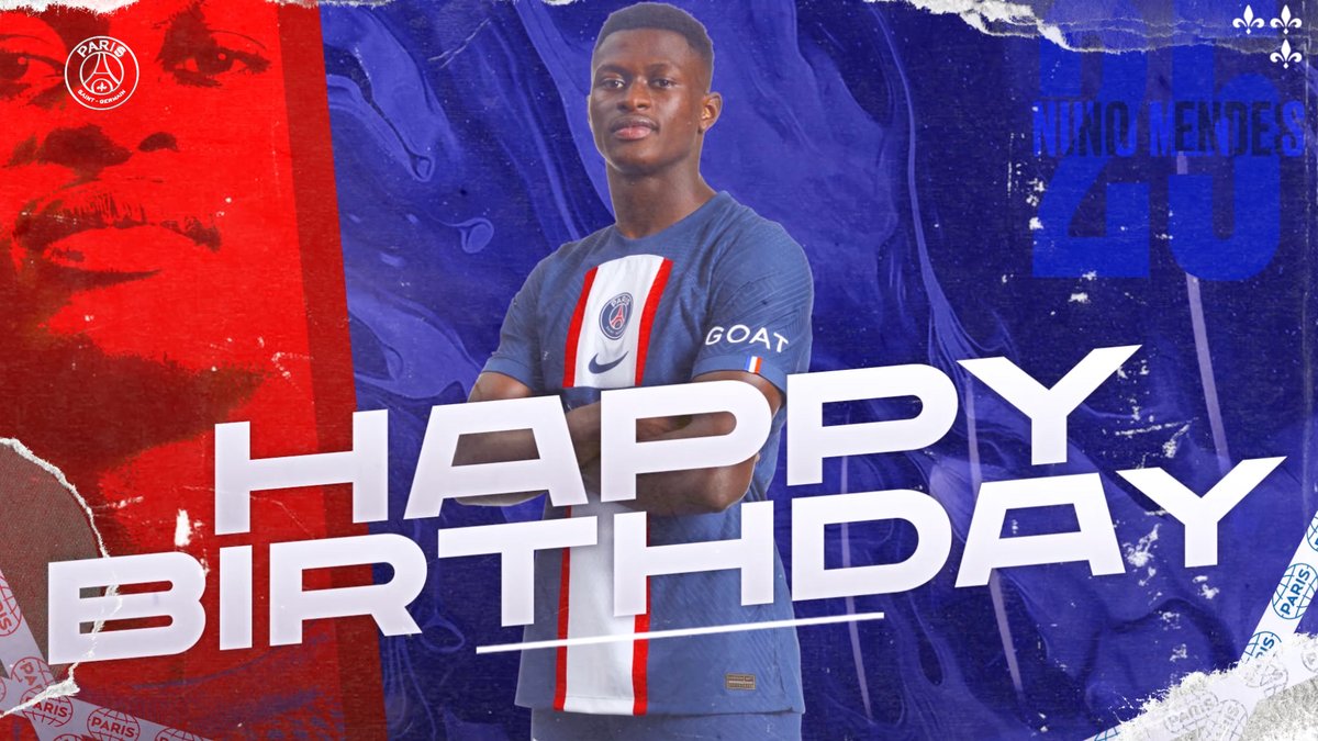 🎉 Joyeux anniversaire à notre latéral gauche nunomendes.25 qui fête aujourd’hui ses 2️⃣1️⃣ans ! ❤️💙
