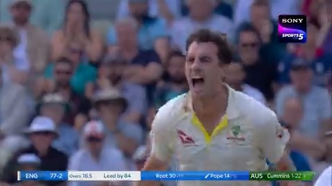 The ball of Ashes 2023. Captain Cummins for Australia, He is a machine.